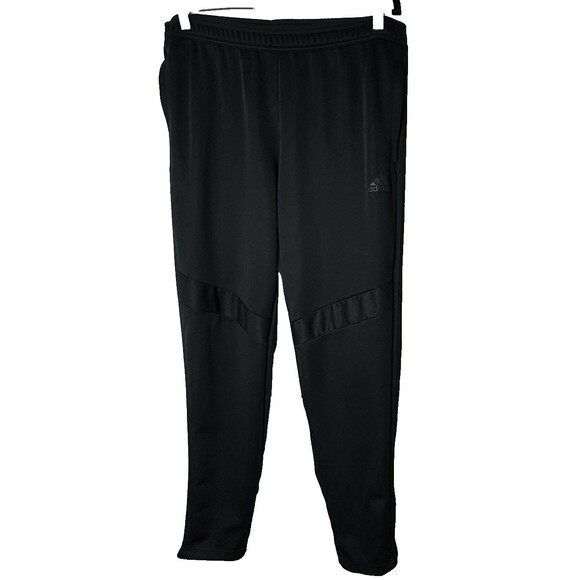 Adidas Track Pants Mens Sz XL Black Climacool Athletic Joggers Running Zip Ankle - Picture 1 of 15